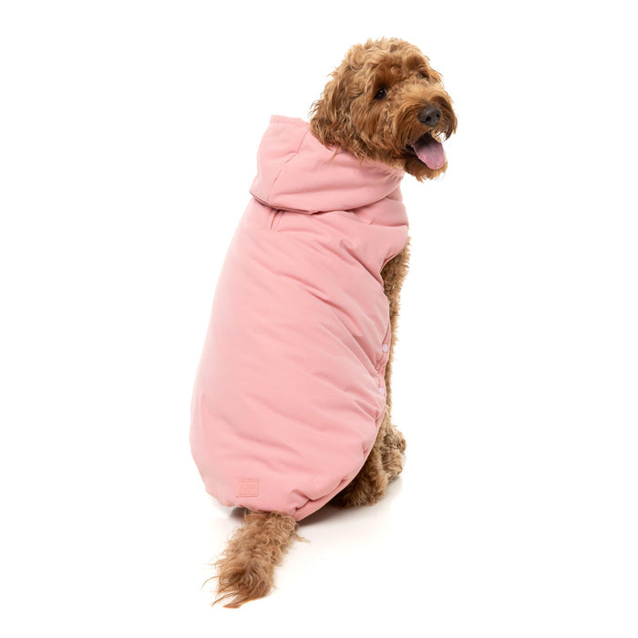 FuzzYard Dog Apparel Essential Padded Hooded Jacket Pink Size 5 ***