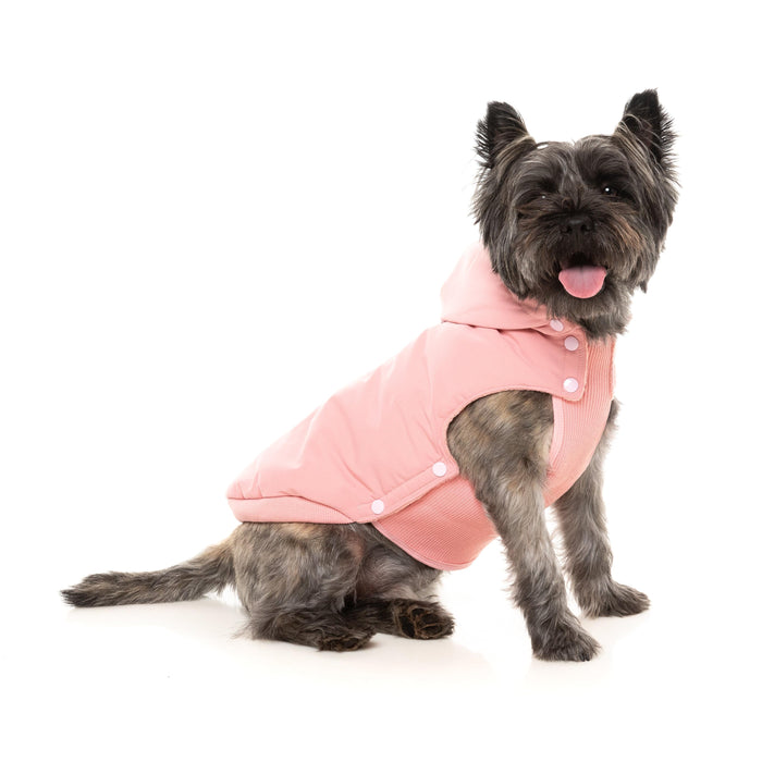 FuzzYard Dog Apparel Essential Padded Hooded Jacket Pink Size 5 ***