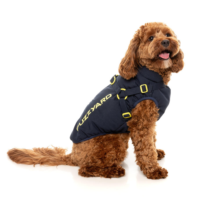 FuzzYard Dog Apparel Harness Jacket Horizon Navy Size 3 ^+^