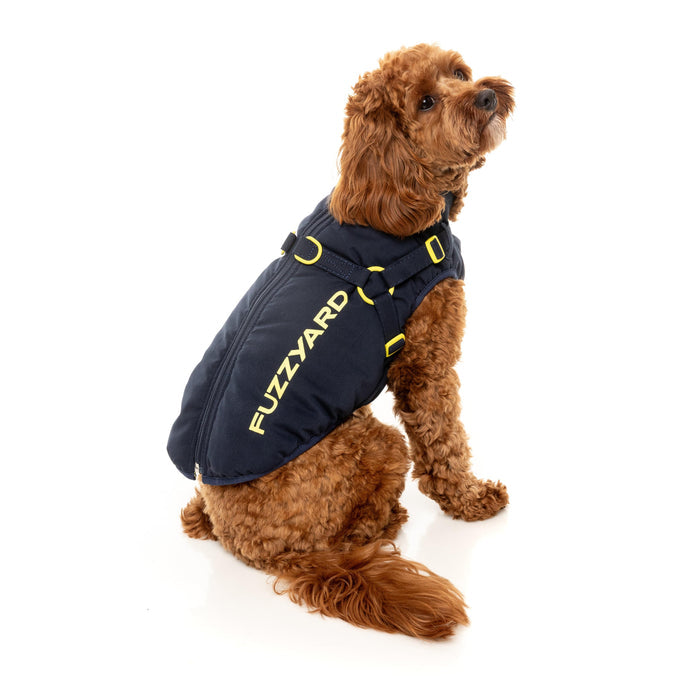 FuzzYard Dog Apparel Harness Jacket Horizon Navy Size 3 ^+^