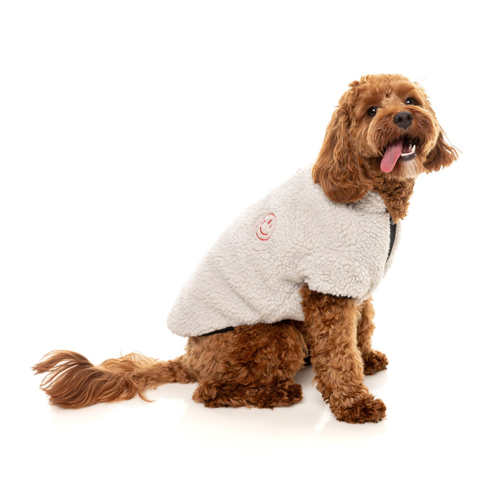 FuzzYard Dog Apparel Jacket Basecamp Stone Size 5 ***