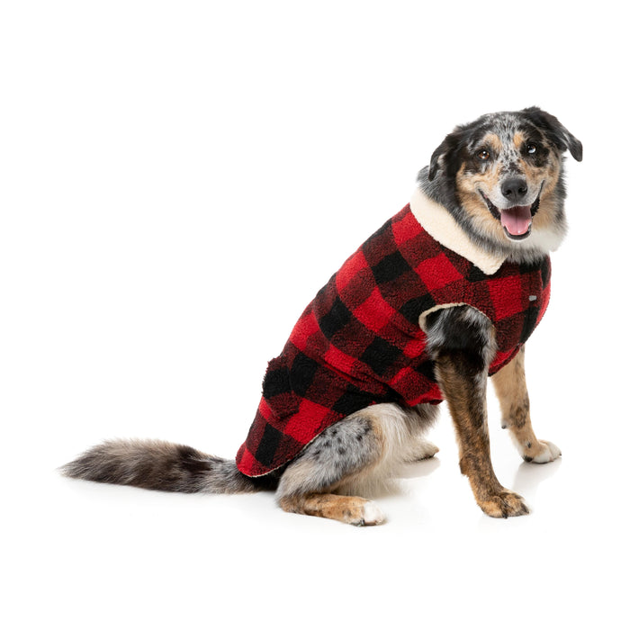 FuzzYard Dog Apparel Jacket Lumberjack Red Size 6 ^+^