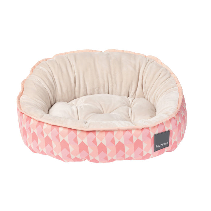 Fuzzyard Reversible Dog Bed Pink Lemonade Large
