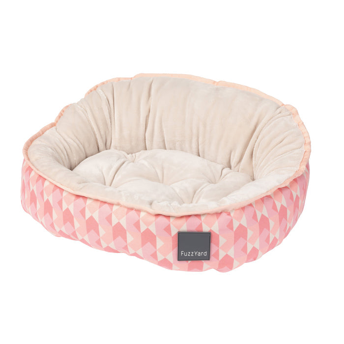 Fuzzyard Reversible Dog Bed Pink Lemonade Small-Habitat Pet Supplies