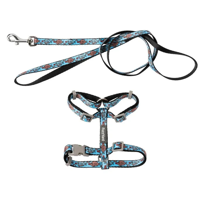 FuzzYard Soy Sauce Cat Harness and Lead Walking Set-Habitat Pet Supplies