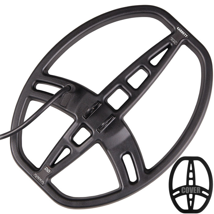 Garrett 8.5" x 11" Raider DD Submersible Searchcoil with Coil Cover for ACE APEX