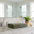 Green Turkish Cotton 40" X 70" Bath Sheet