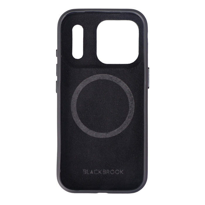 Harlan Full - Grain Leather iPhone 18 Pro Max Case, Black - BlackBrook Case