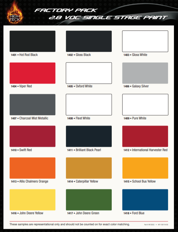 High Teck 1411 Brilliant Black Pearl Single Stage Paint, 1 Gallon -1411-1---Eagle National Supply