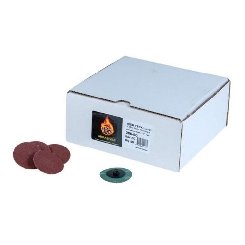 High Teck 2" 80 Grit Quick Change Sanding Discs, 50 pcs -280-50---Eagle National Supply