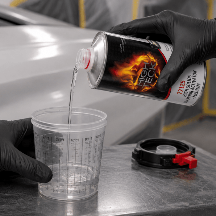 High Teck 77150 Medium Activator for use with 77125 Clearcoat, qt -77150-4 - Eagle National Supply