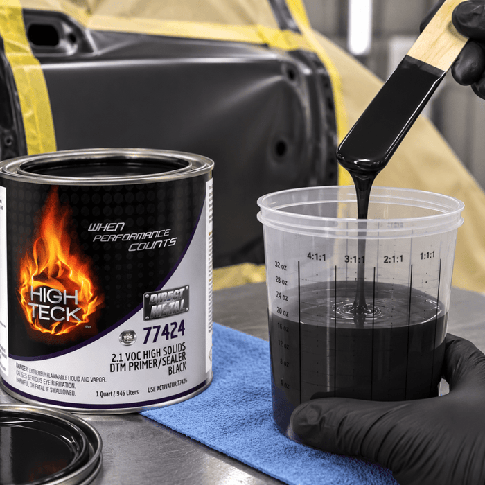High Teck 77424 Black 2K DTM Primer/Sealer, Quart -77424-4 - Eagle National Supply