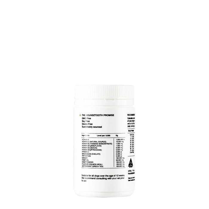 Houndztooth Hemp Anxiety Aid Health Supplement 200g