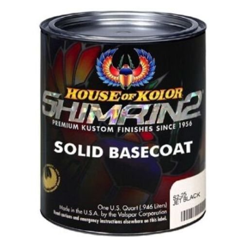 HOUSE OF KOLOR SHIMRIN2 S2-25 Universal Basecoat, Quart Jet Black -S2-25-Q01---Eagle National Supply