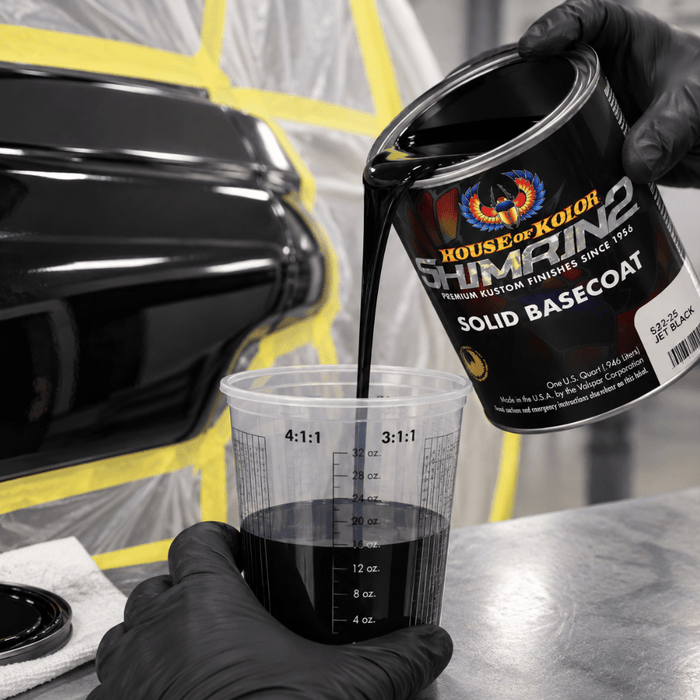 HOUSE OF KOLOR S2-25 Jet Black Universal Basecoat, Quart -S2-25-Q01 - Eagle National Supply