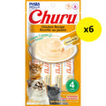 Inaba Churu Puree Chicken Cat Treats 56g x 6-Habitat Pet Supplies
