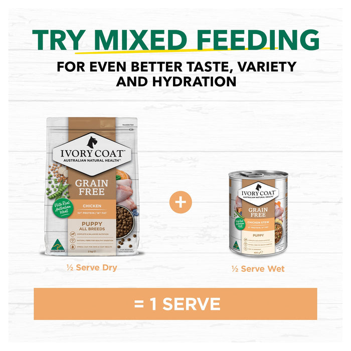Ivory Coat Grain Free Chicken Stew Puppy Wet Food 400g