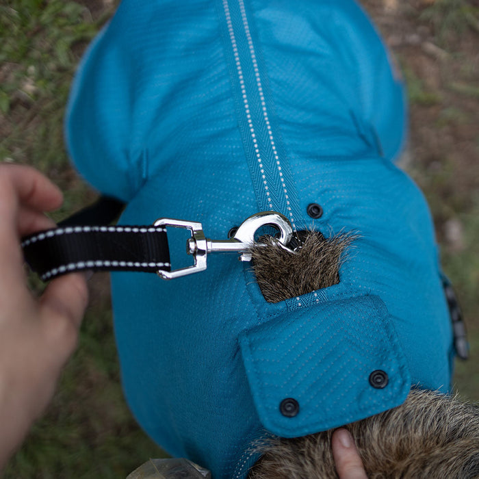 Kazoo Apparel Adventure Coat with Harness Hatch Blue Medium 46.5cm
