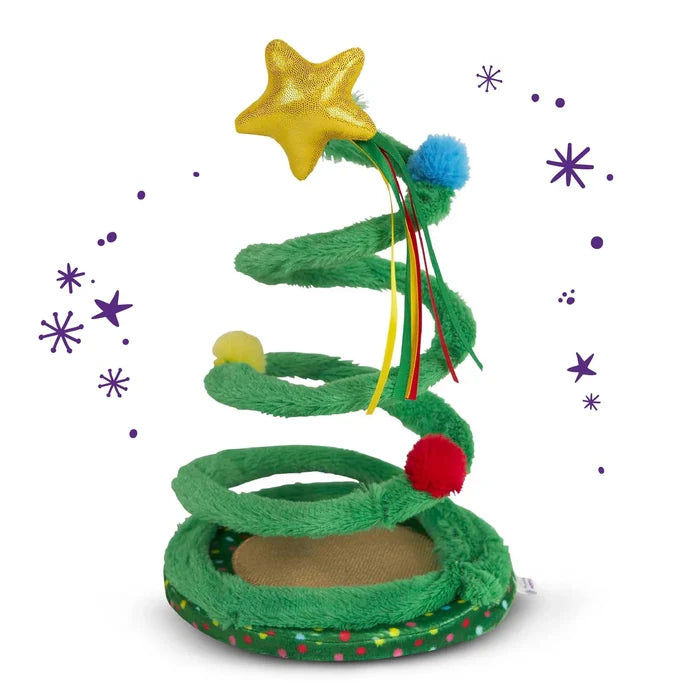 Kazoo Christmas Bouncy Spring Tree Cat Toy ***-Habitat Pet Supplies