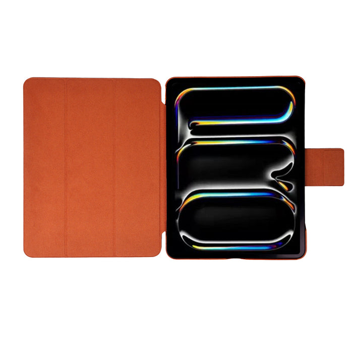 Leather iPad Pro 13 - inch Case (M4 - M5), Turner Magnetic Smart Folio, Burnished Tan - BlackBrook Case