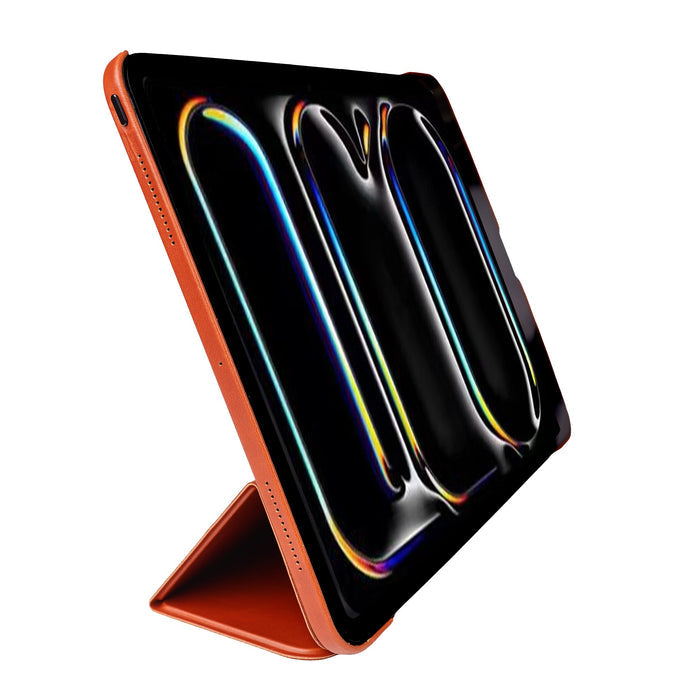Leather iPad Pro 13 - inch Case (M4 - M5), Turner Magnetic Smart Folio, Burnished Tan - BlackBrook Case