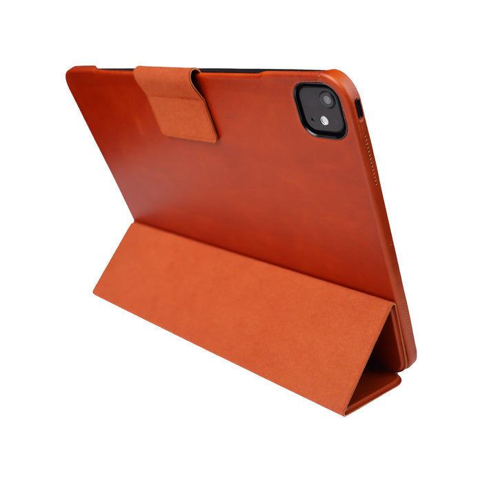 Leather iPad Pro 13 - inch Case (M4 - M5), Turner Magnetic Smart Folio, Burnished Tan - BlackBrook Case