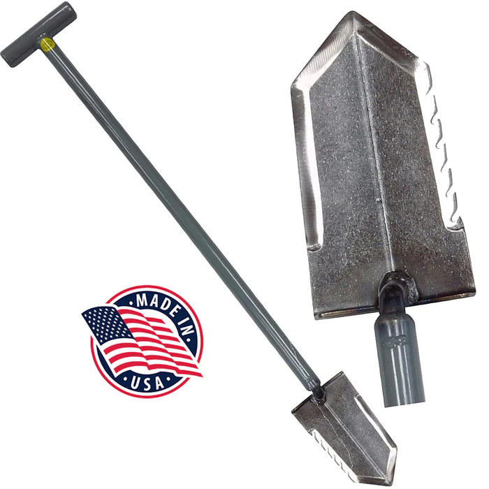 Lesche T-Handle 36" SINGLE Serrated Blade Shovel for Metal Detecting
