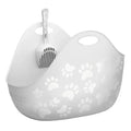 LitterLocker Cat Litter Box with Scoop White-Habitat Pet Supplies