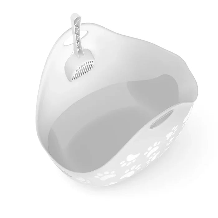 LitterLocker Cat Litter Box with Scoop White