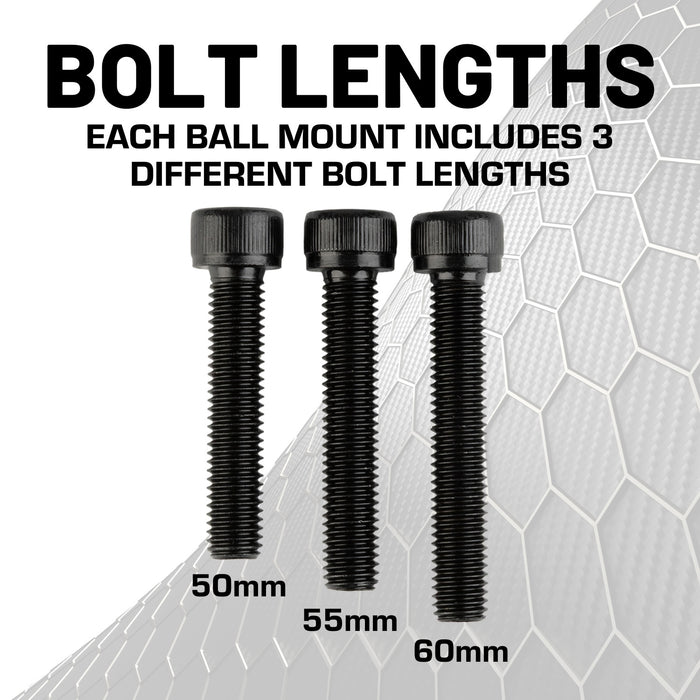 M6 Metric Threaded Bolt with Integrated 20mm Ball Mount