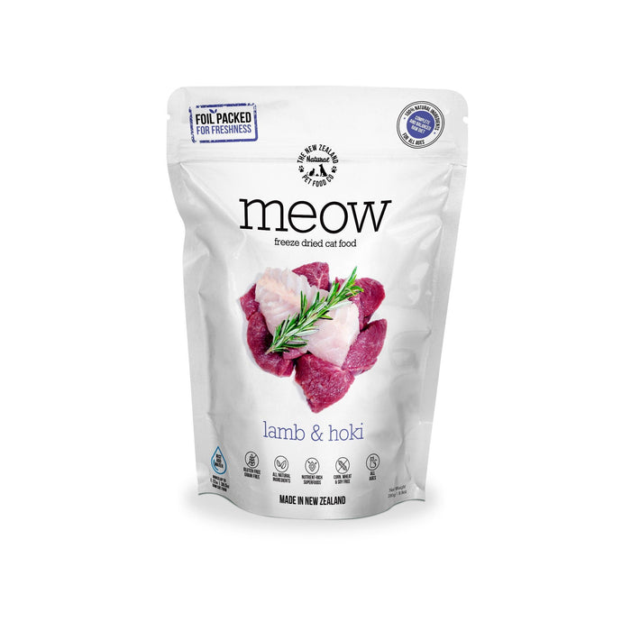 Meow Freeze Dried Cat Food Lamb & Hoki Fish 280g-Habitat Pet Supplies