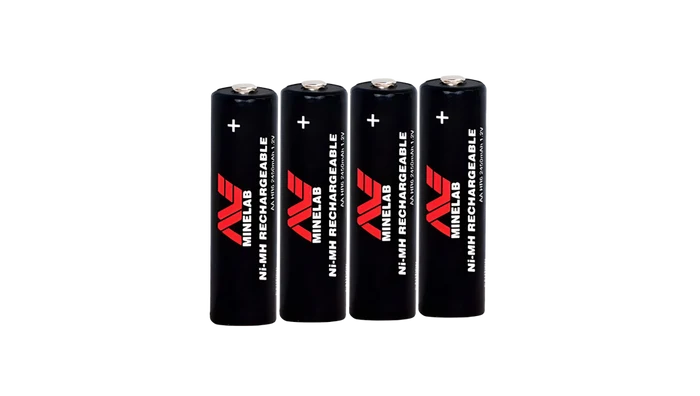 Minelab AA 2450mAh 4-Pack Rechargeable Ni-MH Battery For Vanquish Metal Detectors