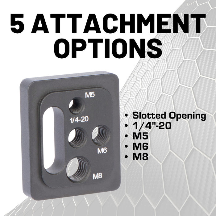 MOLLE Nut Threaded Fastener Plates to Secure Gear to MOLLE Panels (4-Pack)