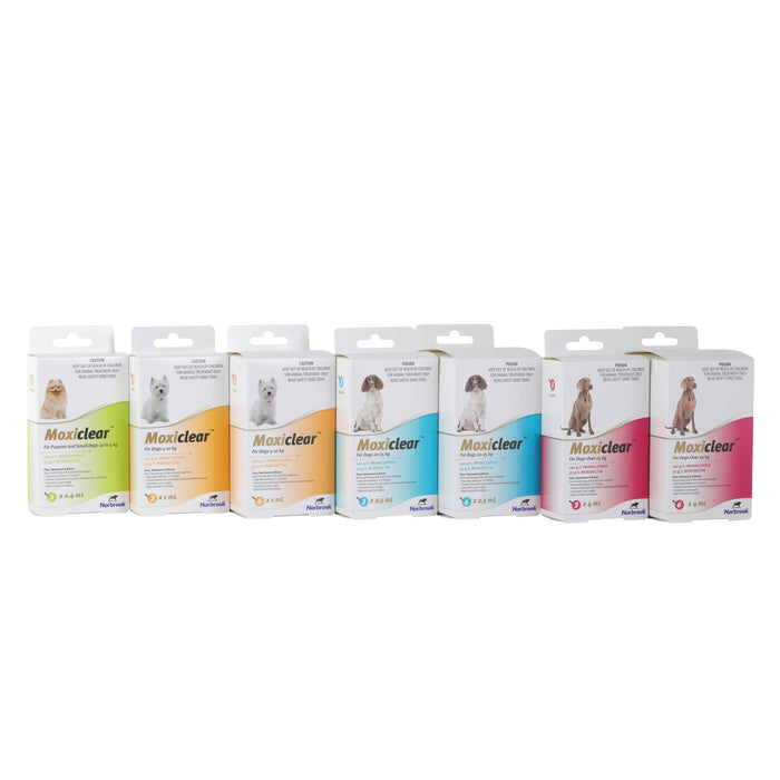 Moxiclear Flea and Worming Treatment for Dogs 4-10kg 3 Pack