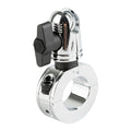 Multi-Size Chrome Bar Clamp with 20mm Connector End compatible with 7/8" to 1.25" Bars