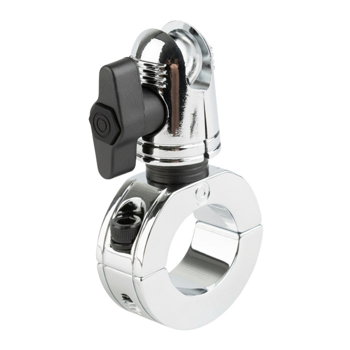 Multi-Size Chrome Bar Clamp with 20mm Connector End compatible with 7/8" to 1.25" Bars