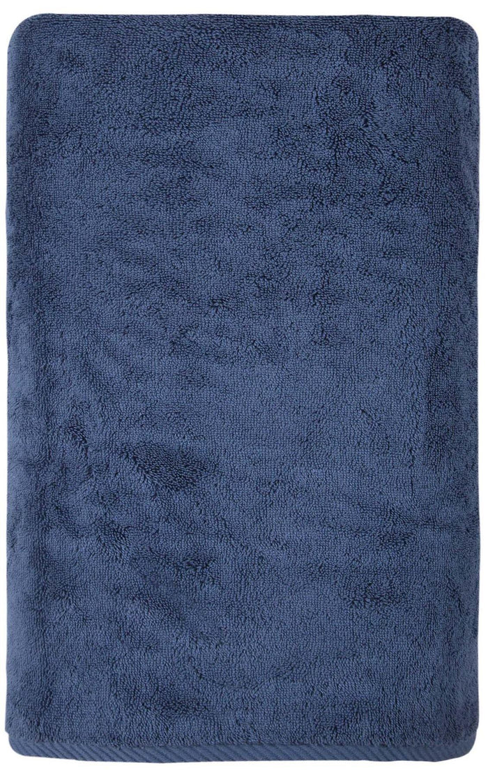 Navy Blue Turkish Cotton 40" X 70" Bath Sheet