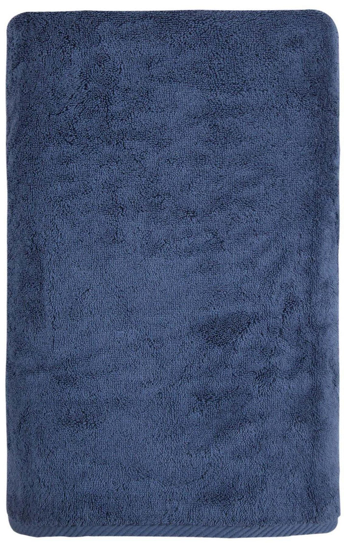 Navy Blue Turkish Cotton 40" X 70" Bath Sheet