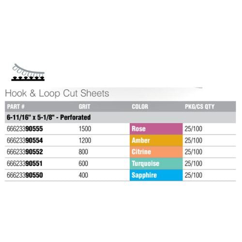 Norton 90555 1500 Grit Super Flexible Film Sheet, 25 pc -90555---Eagle National Supply