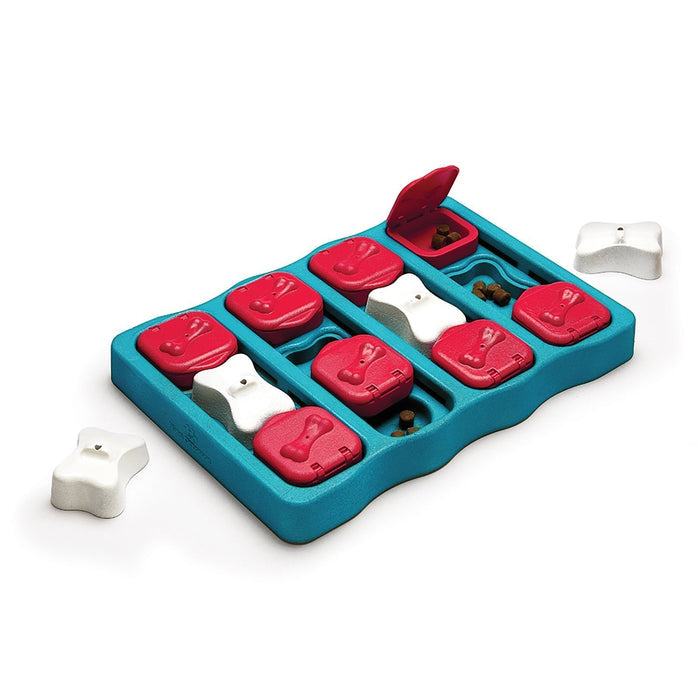 Outward Hound Nina Ottosson Dog Brick Puzzle Feeder Dog Toy-Habitat Pet Supplies