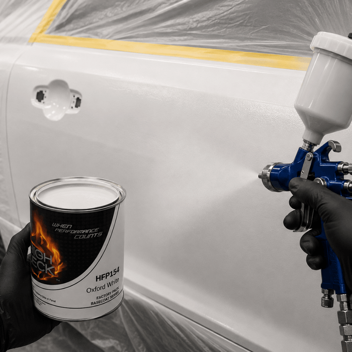 Oxford White Ford YZ/Z1 Basecoat Paint, Quart, High Teck HFP154 -HFP154-4 - Eagle National Supply