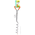Pet One Tie Out Stake With Plastic Handle 45Cmx8Mm-Habitat Pet Supplies