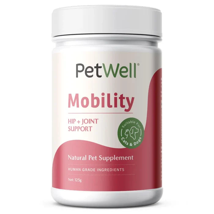 PetWell Mobility Natural Hip and Joint Supplement for Dogs and Cats 125g-Habitat Pet Supplies