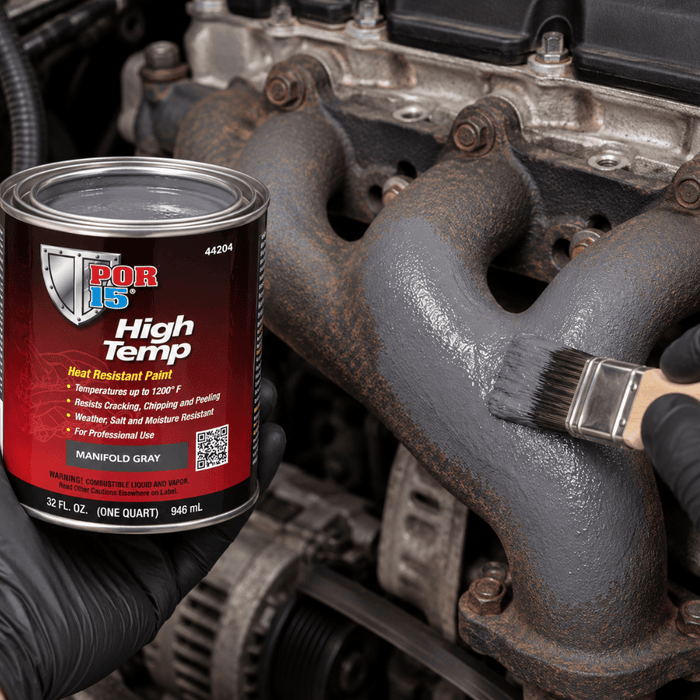 POR-15® 44204 Quart Manifold Gray High Temperature Paint -44204 - Eagle National Supply