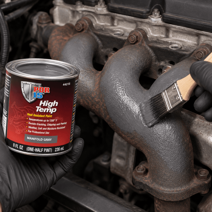 POR-15® 44216 Manifold Gray High Temperature Paint, 8 oz -44216 - Eagle National Supply