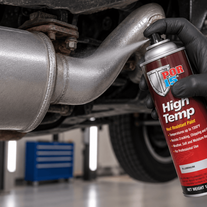 POR-15® 44318 Aluminum High Temperature Paint, 15 oz Aerosol -44318 - Eagle National Supply