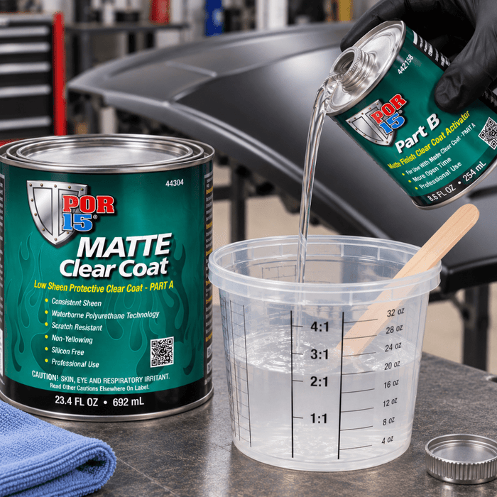 POR-15® 44904 Quart 2-Part Protective Clearcoat Matte Finish -44904 - Eagle National Supply