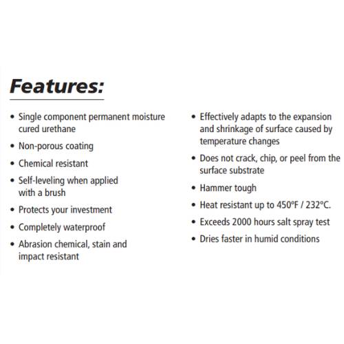 POR-15® 45004 Quart Gloss Black Rust Preventive Coating -45004---Eagle National Supply