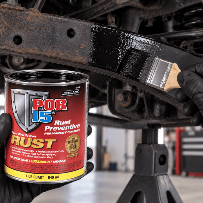 POR-15® 45404 Quart Semi-Gloss Black Rust Preventive Coating -45404 - Eagle National Supply