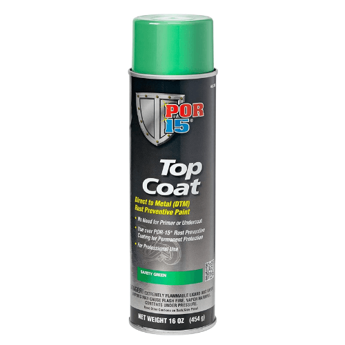POR-15 46518 Safety Green Top Coat DTM Paint, 16 oz -46518---Eagle National Supply